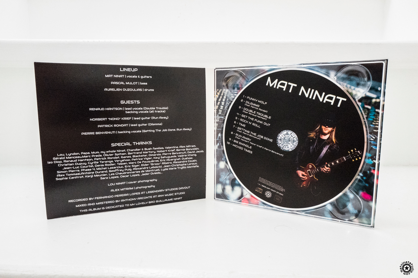 Mat Ninat 2018 CD Digipack featuring album cover and tracklist.