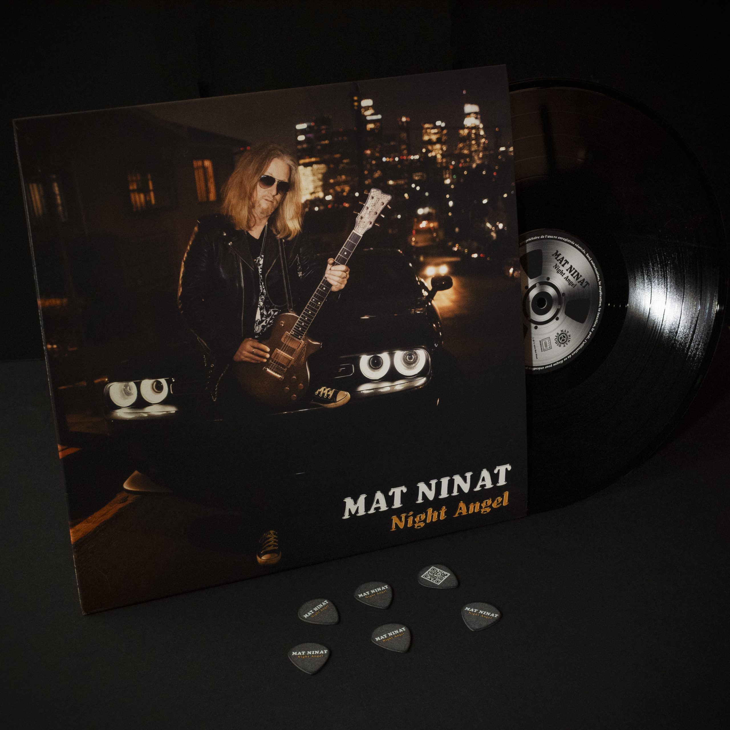 Night Angel Vinyl + 6 Signature Picks Mat Ninat
