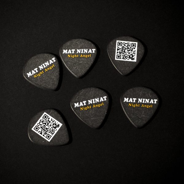 Alt Text : Mat Ninat Night Angel signature guitar picks limited edition 6-pack black